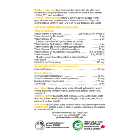 31001332 Men's Multi Gummy 9993_R2074_GUM_Multi_Men_625cc_NFP